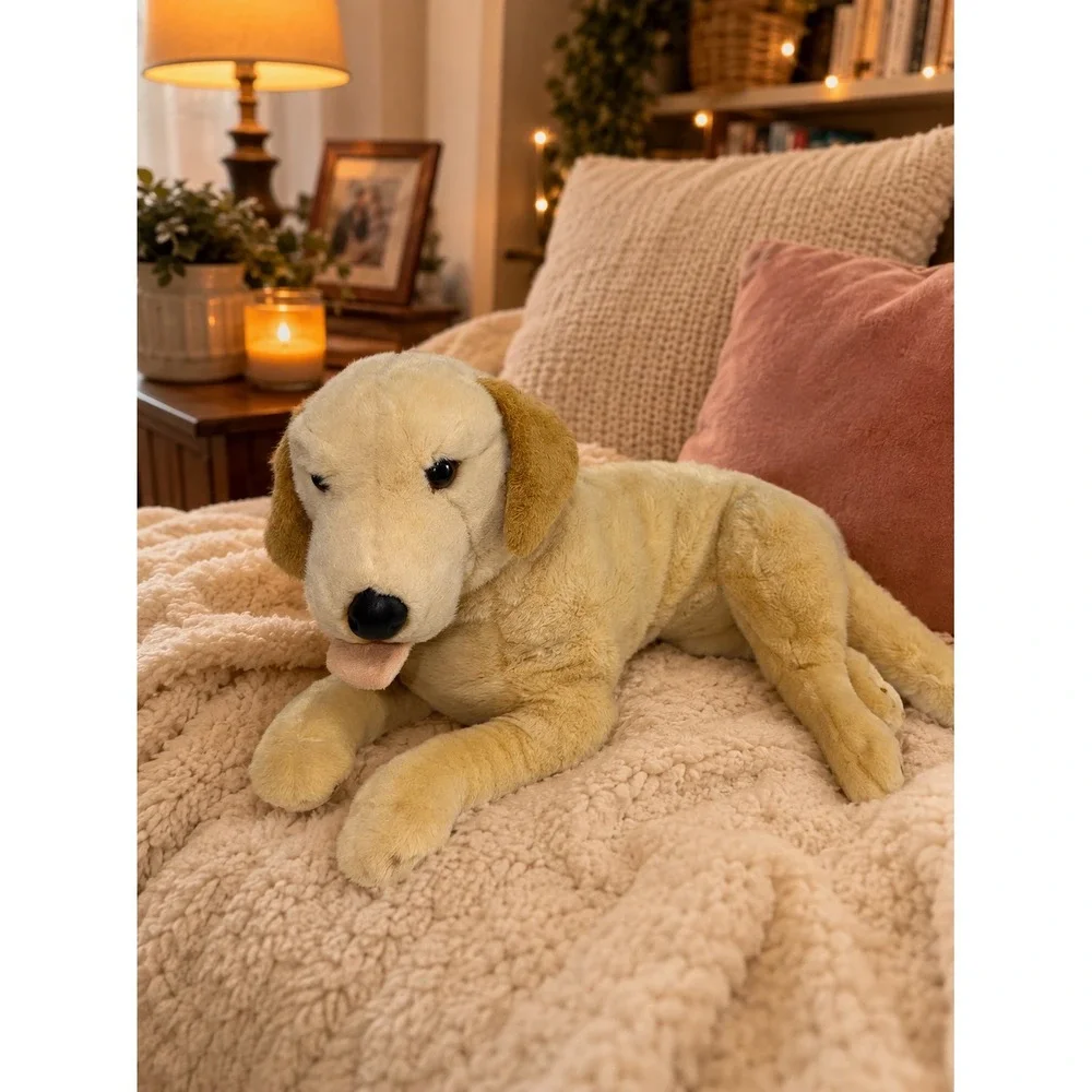 FAO Realistic Large Yellow Labrador Retriever Plush Dog Stuffed Animal 24 Inch